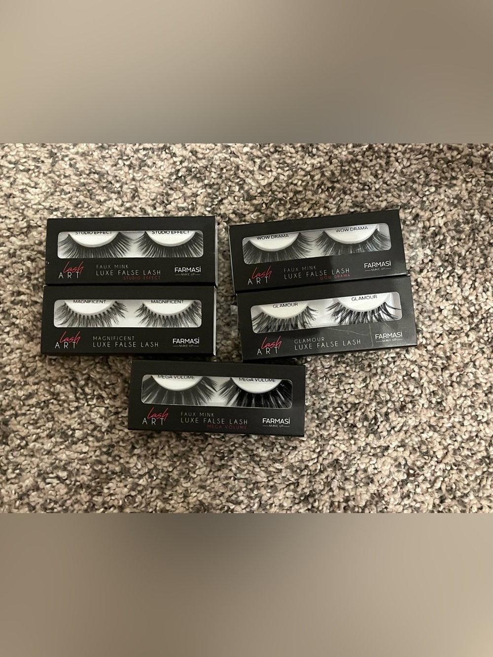 Farmasi Lash Art Faux Mink Luxe False Lashes - Black (Set of 5 Styles)